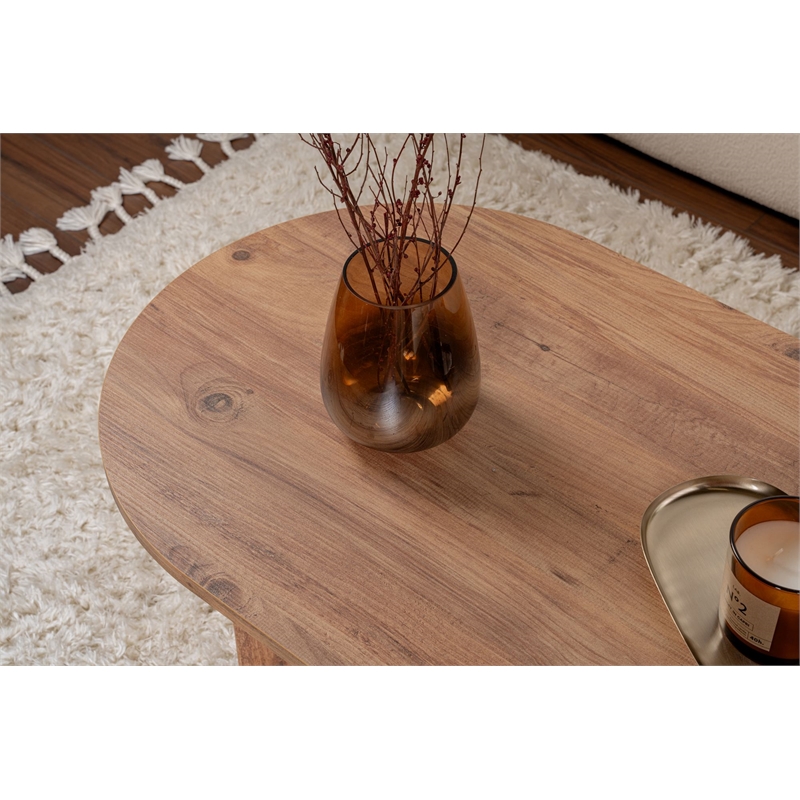 Pemberly Row Coffee Table in Atlantic Pine Finish with Melamine Coating