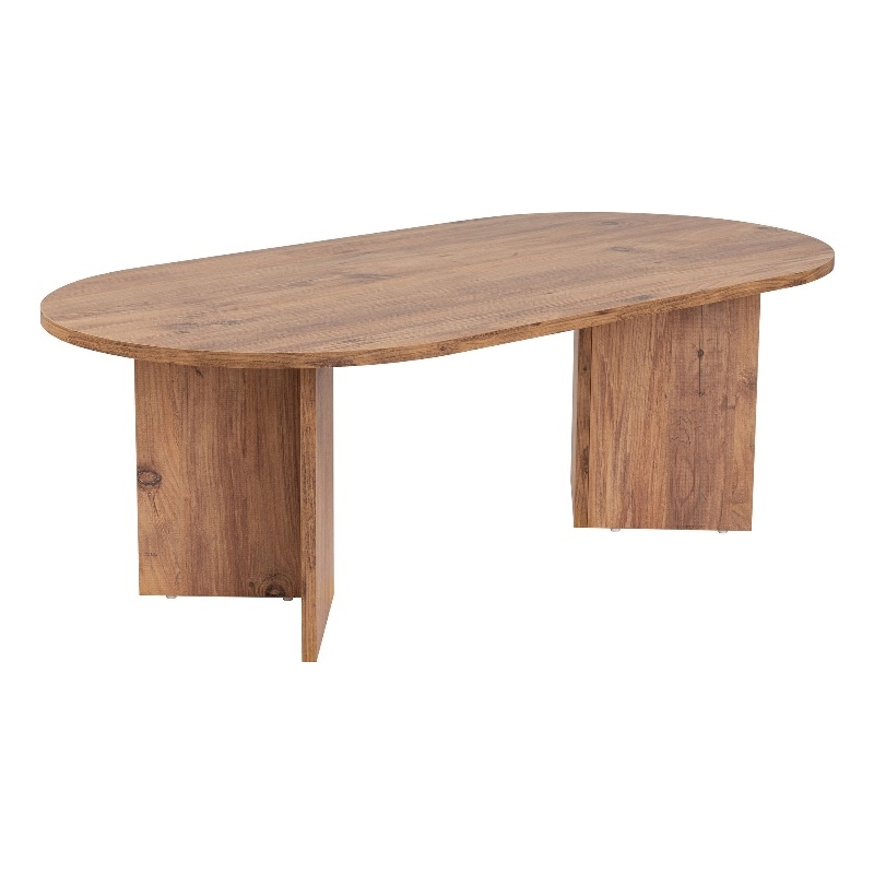 Pemberly Row Coffee Table in Atlantic Pine Finish with Melamine Coating