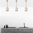 Pemberly Row Way 11615 Compact Metal Chandelier in Brass