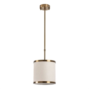 Pemberly Row Way 11615 Compact Metal Chandelier in Brass
