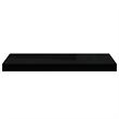 Pemberly Row Engineered Wood Wall Shelf Set in Matte Black