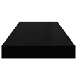Pemberly Row Engineered Wood Wall Shelf Set in Matte Black