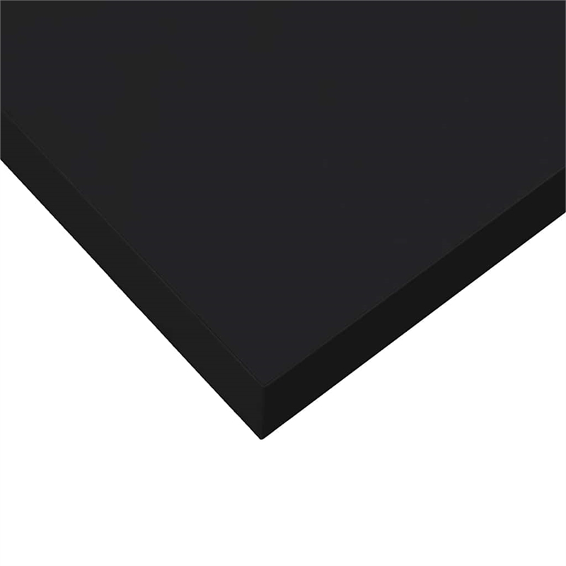 Pemberly Row Engineered Wood Wall Shelf Set in Matte Black
