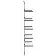 Pemberly Row 5-Tier Hanging Laundry Drying Rack in Aluminum Silver