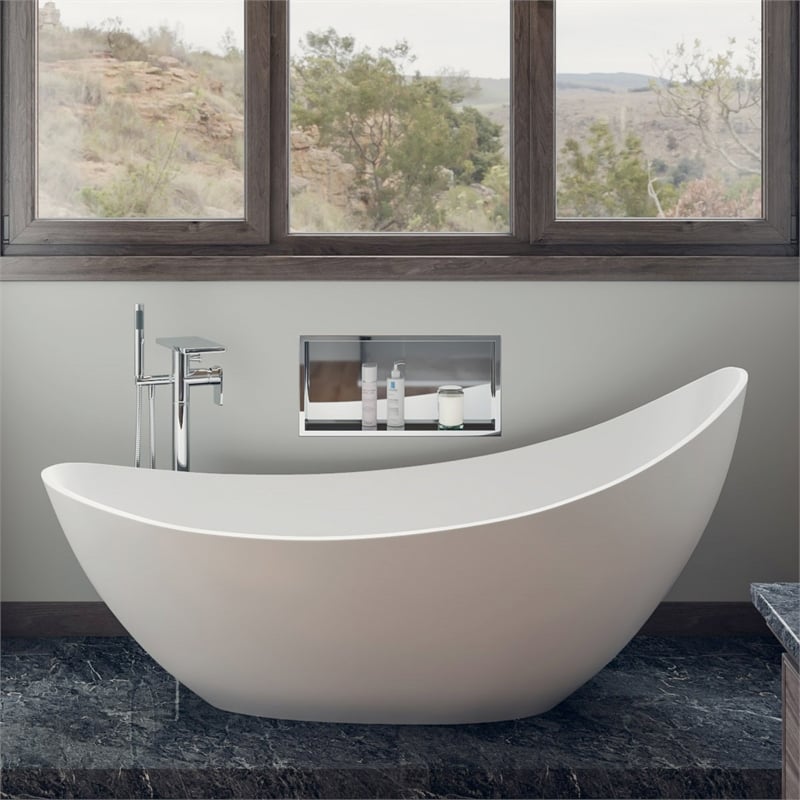 Pemberly Row Floor Mounted Bath Tub Filler in Polished Chrome Brass