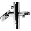 Pemberly Row Floor Mounted Bath Tub Filler in Polished Chrome Brass