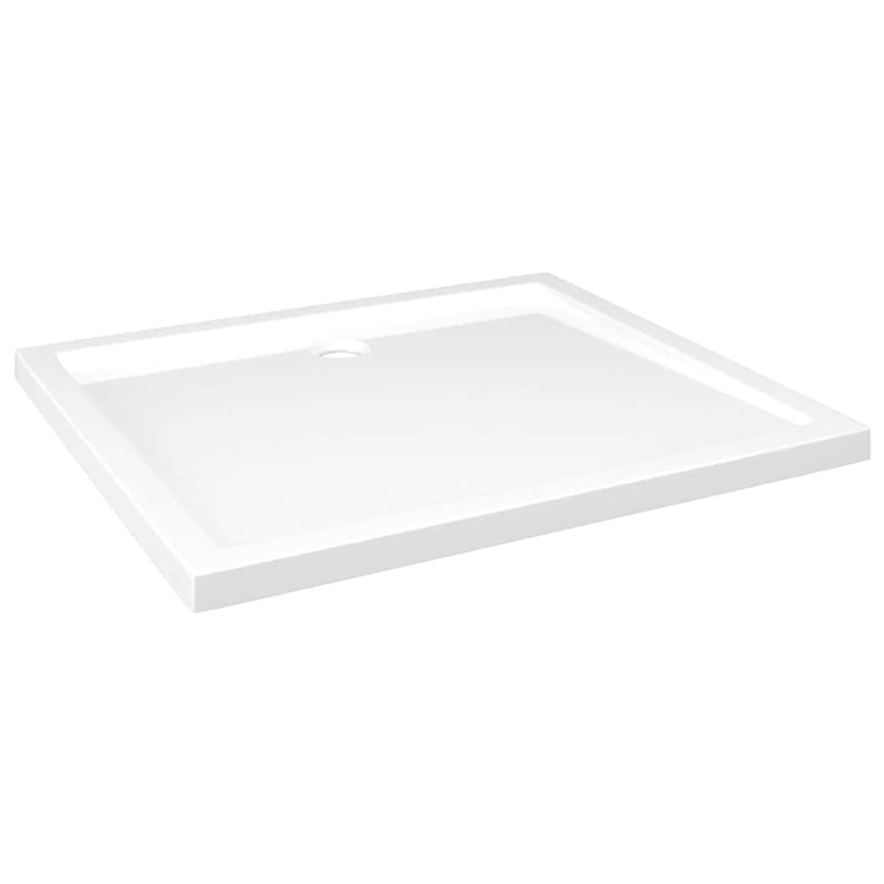 Pemberly Row ABS Shower Base Tray with Low Threshold in White