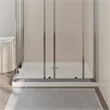Pemberly Row ABS Shower Base Tray with Low Threshold in White