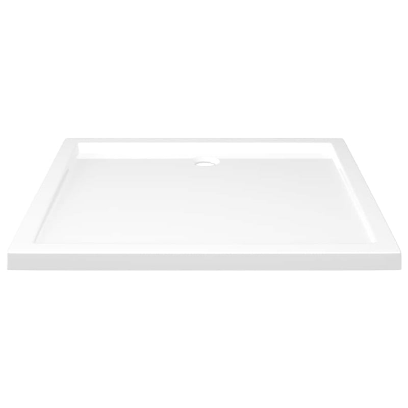 Pemberly Row ABS Shower Base Tray with Low Threshold in White