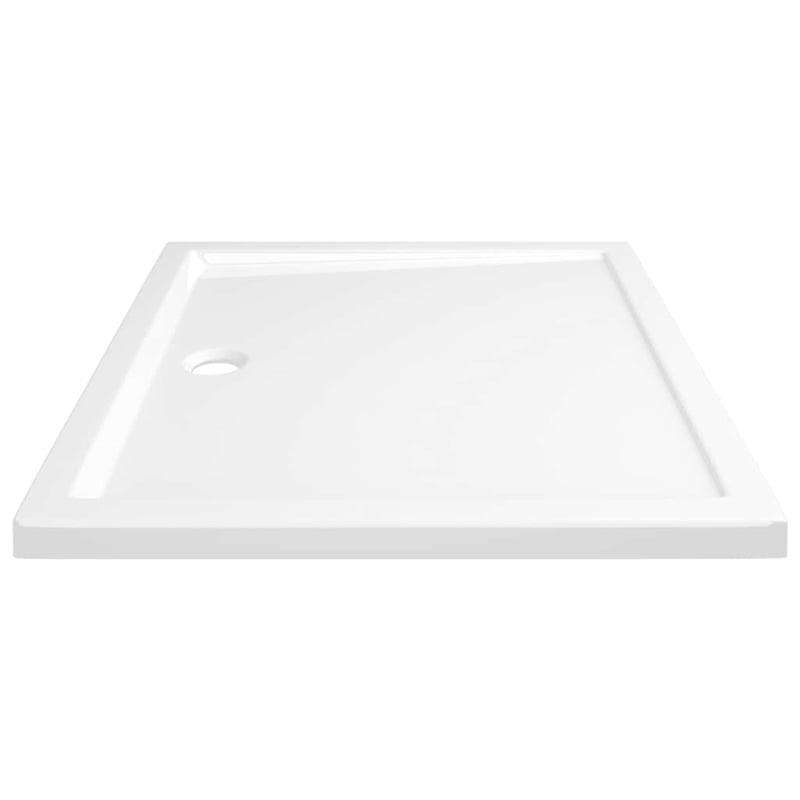 Pemberly Row ABS Shower Base Tray with Low Threshold in White