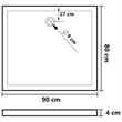 Pemberly Row ABS Shower Base Tray with Low Threshold in White