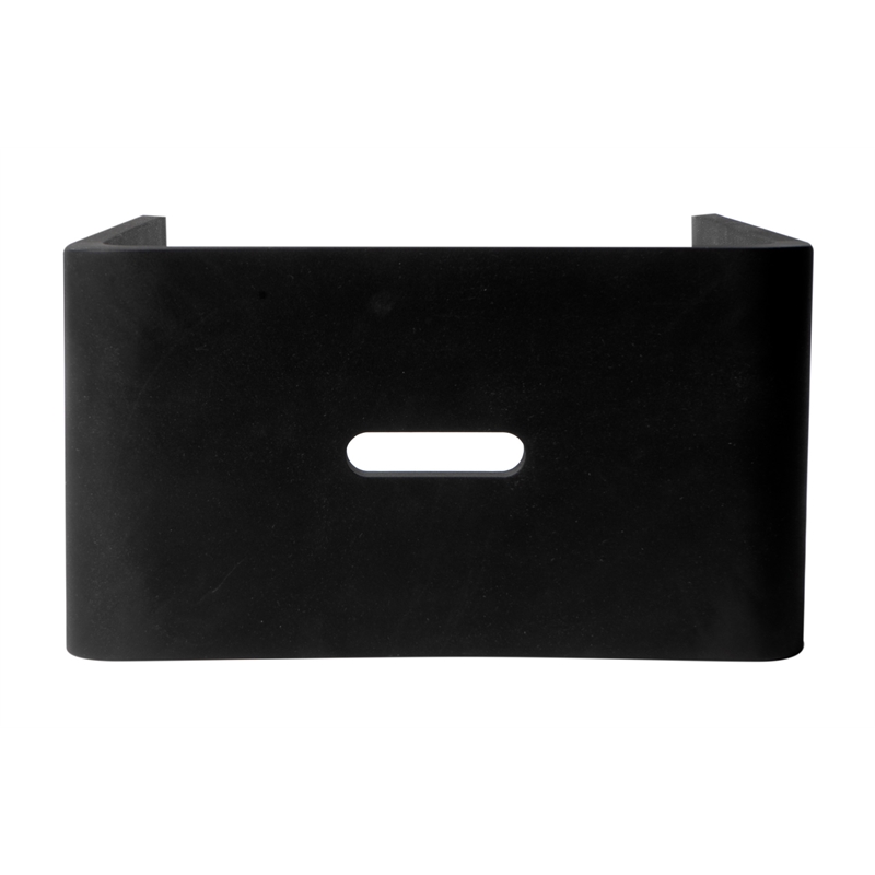 Pemberly Row Black Matte Resin Bathroom/Shower Stool with 330 lb Capacity