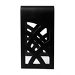 Pemberly Row Black Matte Resin Bathroom/Shower Stool with 330 lb Capacity