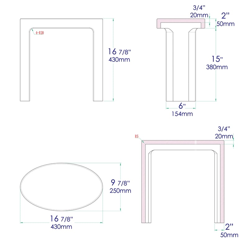 Pemberly Row Solid Surface Resin Shower Stool in White Matte Finish