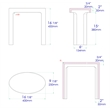 Pemberly Row Solid Surface Resin Shower Stool in White Matte Finish