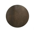 Pemberly Row Modern Round Concrete and Solid Wood Coffee Table Grey/Brown
