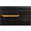 Pemberly Row 6-Drawer Recycled Pine Dresser in Dark Brown/Antique Brass Finish