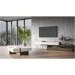 Pemberly Row Makai Square MDF Wood Coffee Table with Storage