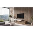 Pemberly Row Makai Square MDF Wood Coffee Table with Storage