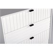 Pemberly Row Valencia Contemporary 5-Drawer Wood Chest in White and Black