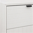 Pemberly Row Contemporary White Matte Wood Dresser with 6 Drawers