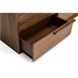 Pemberly Row Modern 6-Drawer Bedroom Dresser in Walnut Veneer