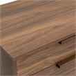 Pemberly Row Modern 6-Drawer Bedroom Dresser in Walnut Veneer
