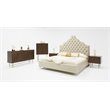 Pemberly Row 6-Drawer Acacia Wood Dresser with Antique Brass Finish in Brown