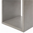 Pemberly Row Concrete Stone Modular Gray Cube End Table