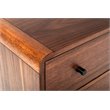 Pemberly Row Walnut 6-Drawer Solid Wood Bedroom Dresser