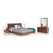 Pemberly Row Walnut 6-Drawer Solid Wood Bedroom Dresser