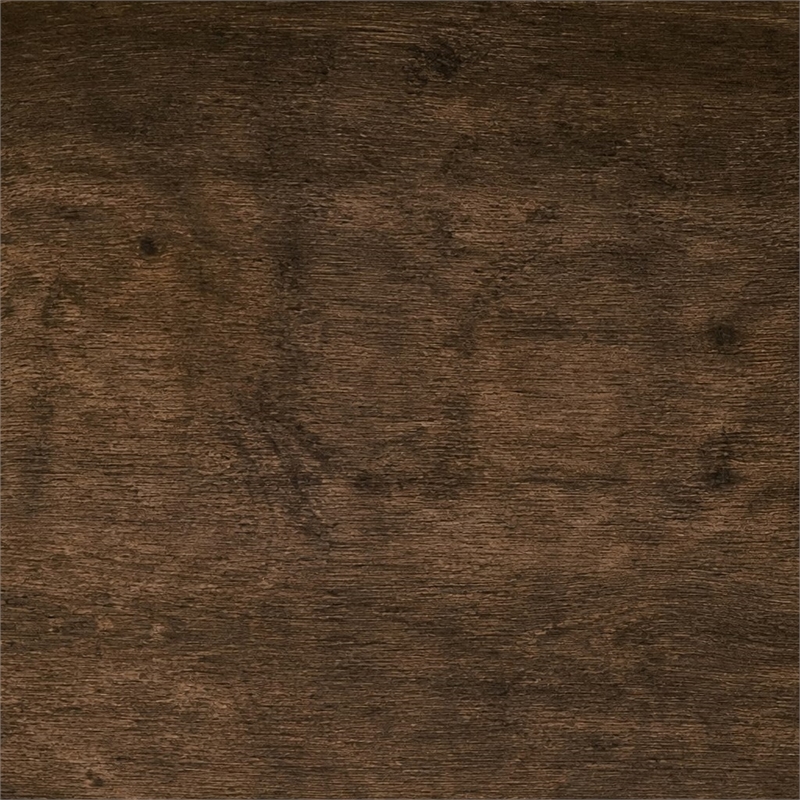 Pemberly Row Modern Wood Veneer Nightstand in Brown and Black