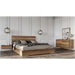Pemberly Row Rectangular Veneer & Glass Mirror in Light Oak