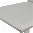 Pemberly Row Air Lift Adjustable Faux Leather Bar Stool in Light Gray