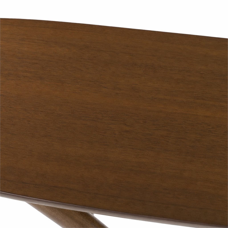 Pemberly Row Rectangular Solid Wood Dining Table in Walnut