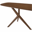 Pemberly Row Rectangular Solid Wood Dining Table in Walnut