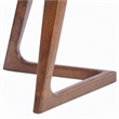 Pemberly Row Mid-Century Wood Veneer End Table in Walnut Finish