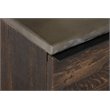 Pemberly Row 5-Drawer Veneer Wood Chest with Concrete Top in Gray