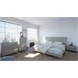 Pemberly Row Wood and Metal 3-Drawer Bedroom Dresser in Gray/Black