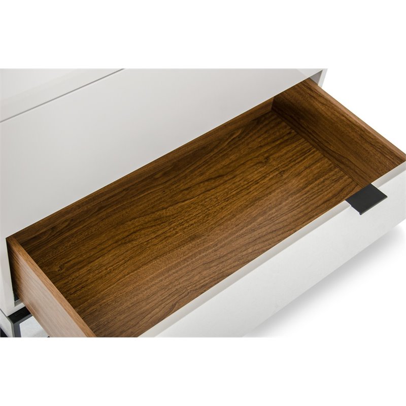 Pemberly Row Wood and Metal 3-Drawer Bedroom Dresser in Gray/Black