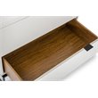 Pemberly Row Wood and Metal 3-Drawer Bedroom Dresser in Gray/Black