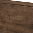 Pemberly Row 3-Drawer Modern Wood Dresser with Chrome Handles in Brown