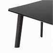 Pemberly Row Chadwick Dining Table in Ebony Black and Rose Gold