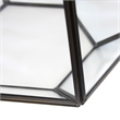 Pemberly Row Geometric Table Lamp with Glass & Brass in Clear Finish