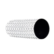 Pemberly Row Crystal Decorative Vase with Chrome-Plated Frame