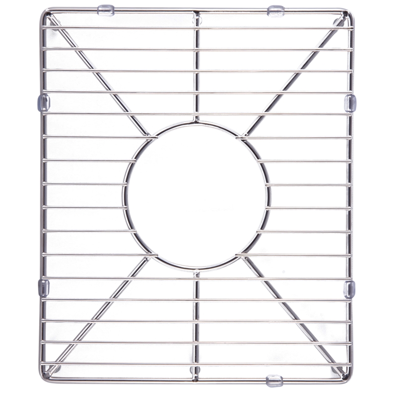 Pemberly Row Stainless Steel Sink Grid with Plastic Feet