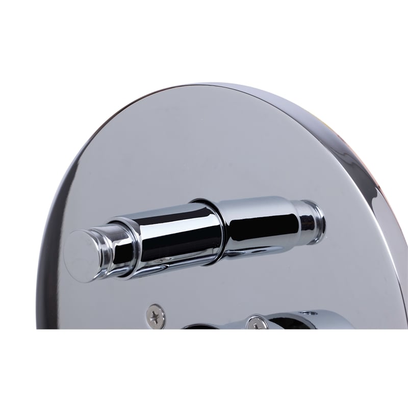 Pemberly Row Brass Shower Valve Mixer with Diverter in Polished Chrome
