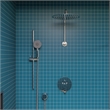 Pemberly Row Brass Shower Valve Mixer with Diverter in Polished Chrome