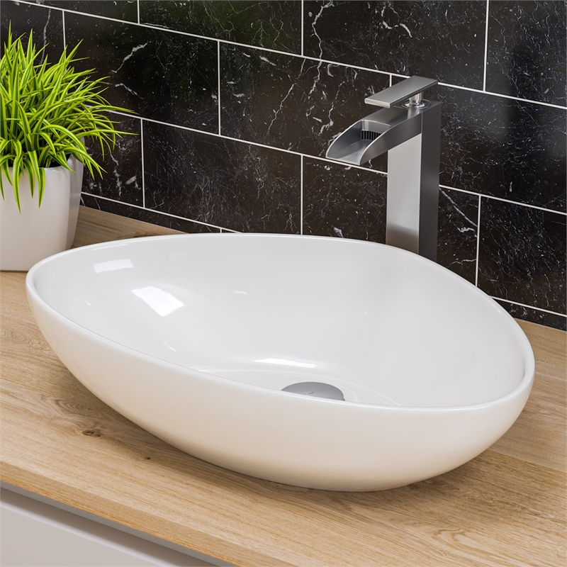 Pemberly Row Mushroom Pop-Up Brass Drain in Brushed Nickel for Sinks