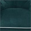 Pemberly Row Modern Wingback Green Dining Chair with Fabric Upholstery